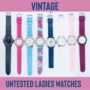 8 Used Untested Assorted Ladies Watch Lot / Bundle